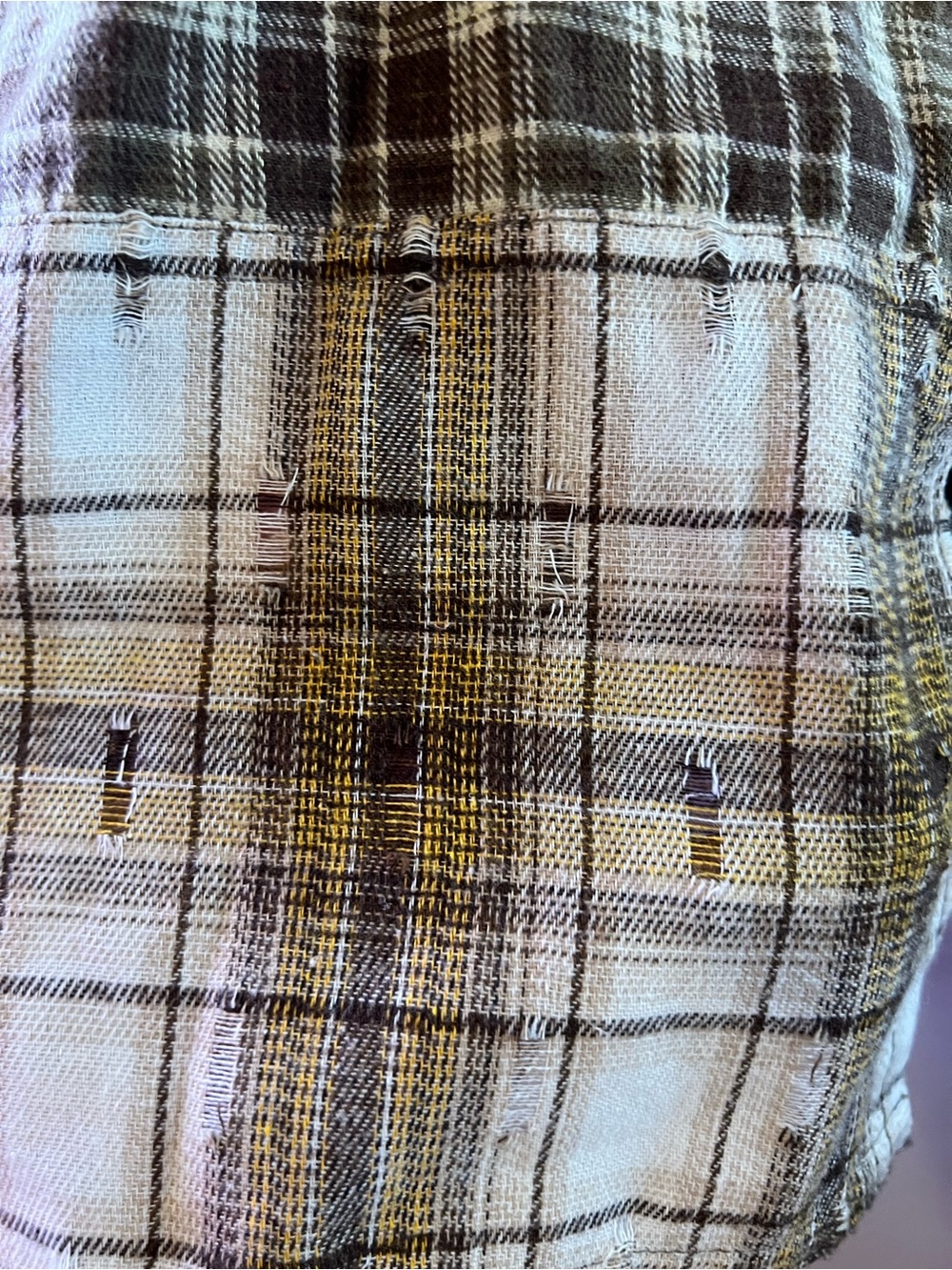 One Teaspoon Rodeo Rust Patchwork Flannel in Brown Pattern - Picture 6 of 14